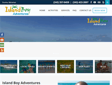 Tablet Screenshot of islandboyadventures.com